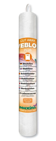 tipe.ch – Weblon Schneidevlies in praktischer Rollenform zur Stabilisierung von Stoffen für saubere und präzise Maschinenstickereien.