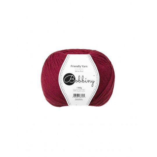 Tipe.ch – Friendly Yarn Flechtgarn für Makramee, Strick- und Häkelarbeiten - wine red