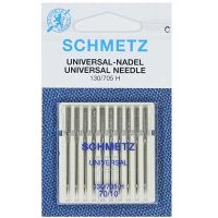 20 Schmetz Universal Sewing Machine Needles – Assorted Sizes 70-110, Flat Shank – Made In Germany