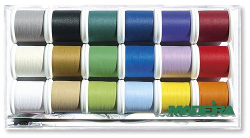 Madeira mattes Stickgarn - Frosted matt 40 - 18er Garnbox