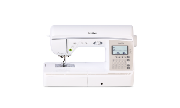 Tipe.ch – Brother Innov-is NV1045 Special Edition Nähmaschine mit grossem Arbeitsbereich, automatischem Fadenabschneider und komfortabler Bedienung für kreative Nähprojekte.