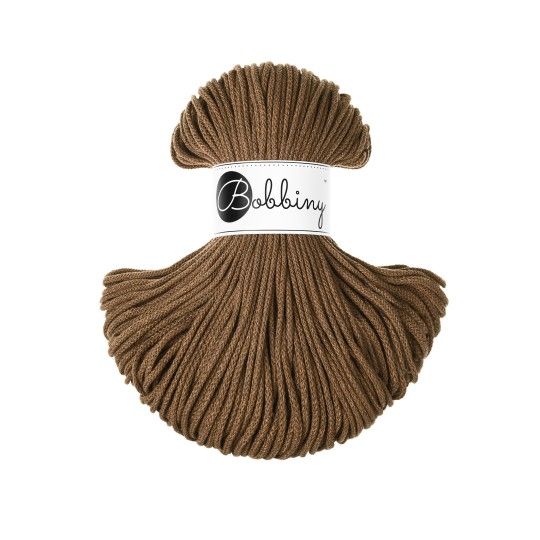 tipe - Bobbiny Junior Flechtkordel 3mm - nut brown