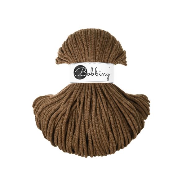tipe - Bobbiny Premium Flechtkordel 5mm - nut brown